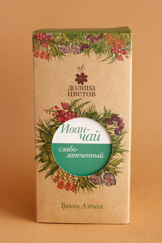 фотография  иван-чай слабозапеченный "долина цветов", коробка 50г в каталоге от интернет-магазина ТравыЛечебные.РФ