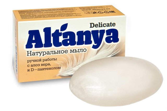 фотография  мыло натуральное "altanya" с алоэ верой и d-пантенолом, 100г в каталоге от интернет-магазина ТравыЛечебные.РФ
