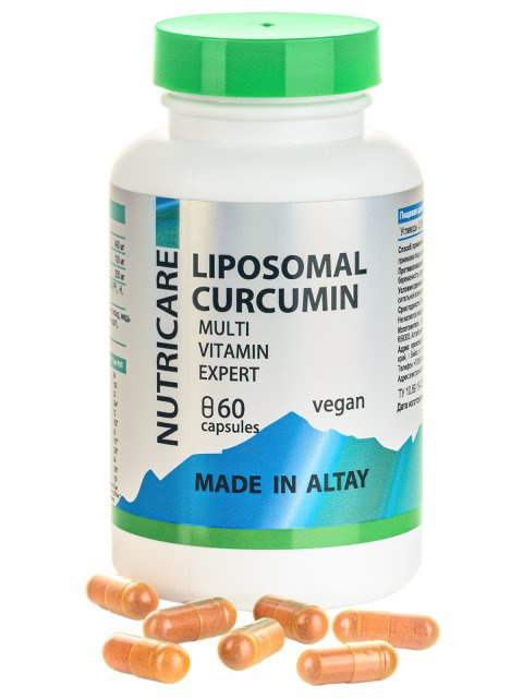 фотография  липосомал куркумин "мультивитамин эксперт" + 12 витаминов, веган, 60 капсул в каталоге от интернет-магазина ТравыЛечебные.РФ