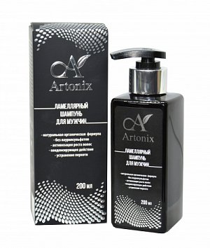 фотография  ламеллярный шампунь для мужчин "artonix", 200мл в каталоге от интернет-магазина ТравыЛечебные.РФ