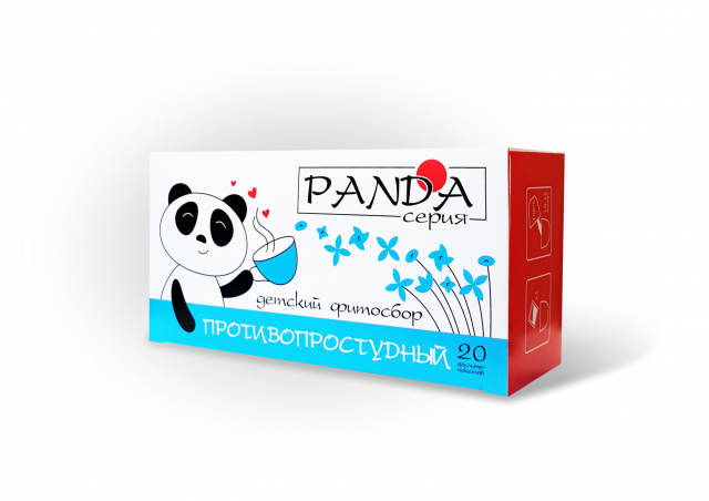 фотография  травяной фитосбор для детей "панда" противопростудный, 20ф/п в каталоге от интернет-магазина ТравыЛечебные.РФ