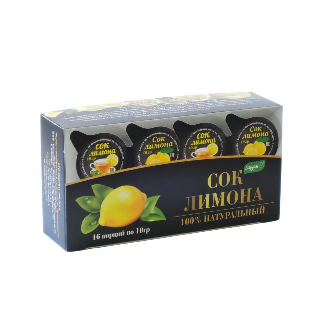 фотография  "сок лимона" натуральный, блистер 16 порций в каталоге от интернет-магазина ТравыЛечебные.РФ
