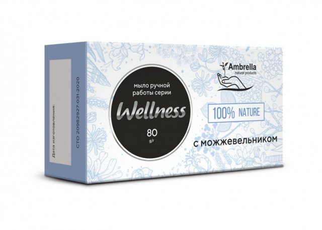 фотография  мыло натуральное "wellness" с можжевельником, 80г в каталоге от интернет-магазина ТравыЛечебные.РФ
