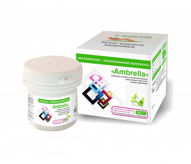 фотография  витаминно-минеральный комплекс "ambrella", 30 капсул в каталоге от интернет-магазина ТравыЛечебные.РФ