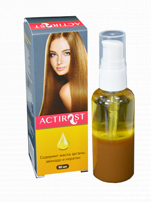 фотография  спрей для волос "actirost" двухфазный, 60мл в каталоге от интернет-магазина ТравыЛечебные.РФ
