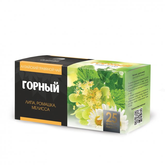 фотография  травяной чай "горный", 25 фильтр-пакетов в каталоге от интернет-магазина ТравыЛечебные.РФ