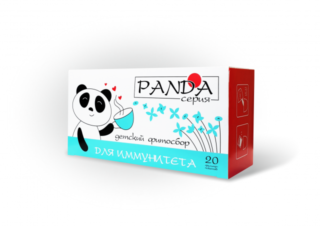 фотография  травяной фитосбор для детей "панда" для иммунитета, 20ф/п в каталоге от интернет-магазина ТравыЛечебные.РФ