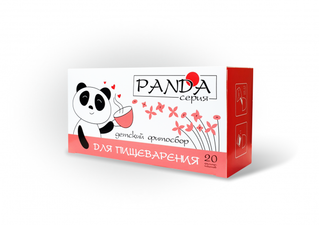 фотография  травяной фитосбор для детей "панда" для пищеварения, 20ф/п в каталоге от интернет-магазина ТравыЛечебные.РФ