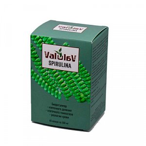 фотография  комплекс "valulav spirulina" для регуляции естественных процессов пролиферации клеток, 60 капсул в каталоге от интернет-магазина ТравыЛечебные.РФ