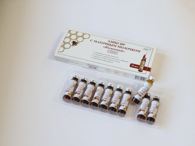 фотография  эликсир "иммунный" с маточным молочком и витамином с, 100мл в каталоге от интернет-магазина ТравыЛечебные.РФ