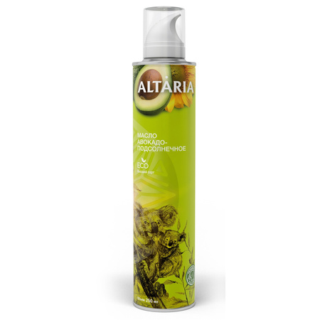 фотография  масло авокадо-подсолнечное нерафинированное в спрее "altaria", 250мл  в каталоге от интернет-магазина ТравыЛечебные.РФ