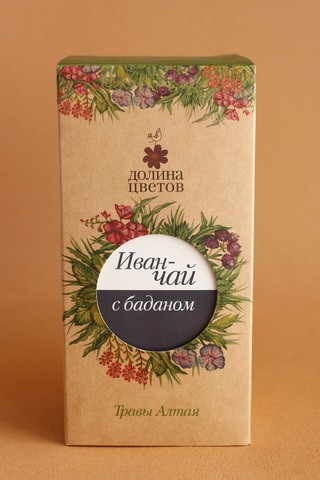 фотография  иван-чай с баданом, коробка 50г в каталоге от интернет-магазина ТравыЛечебные.РФ