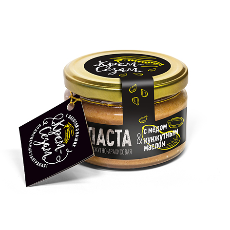 фотография  паста кунжутно-арахисовая с медом и кунжутным маслом "крем сезам", 200г в каталоге от интернет-магазина ТравыЛечебные.РФ