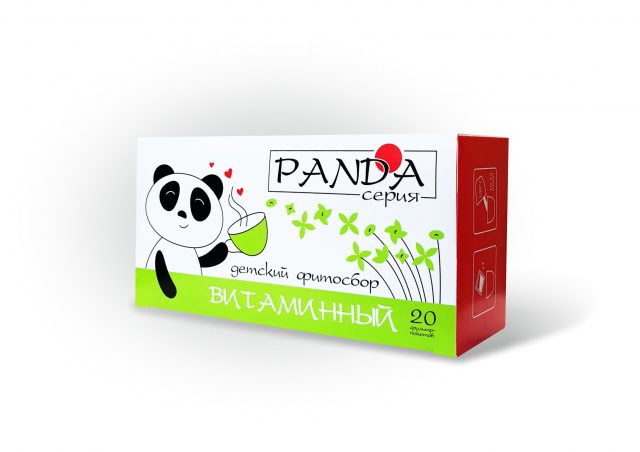 фотография  травяной фитосбор для детей "панда" витаминный, 20ф/п в каталоге от интернет-магазина ТравыЛечебные.РФ