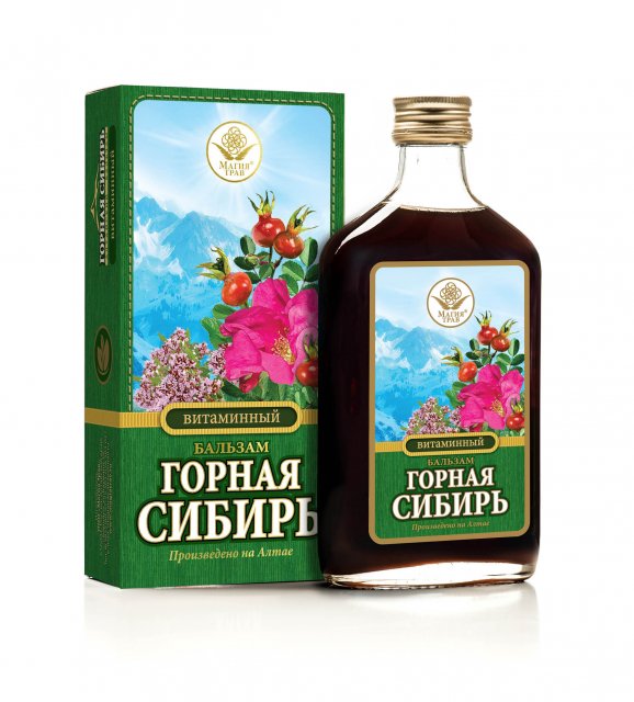 фотография  бальзам "горная сибирь" витаминный, 250мл в каталоге от интернет-магазина ТравыЛечебные.РФ